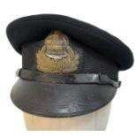 WW1 Royal Naval Air Service Officers Peaked Cap.