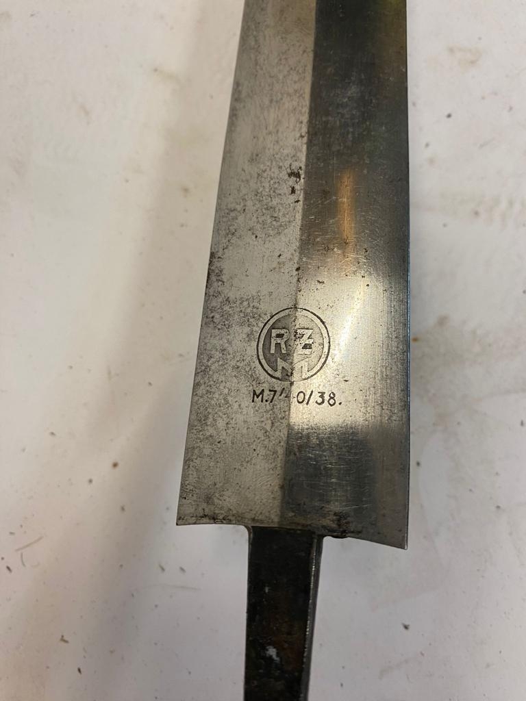 A WW2 German SA/NSKK Dagger Blade - Makers mark of RZM m7/40/38. ML378. - Image 4 of 4