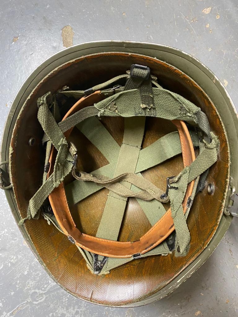 A USA Vietnam War Era M1 Helmet. The liner is dated 1967. The helmet is marked LS782. ML352 - Image 3 of 7