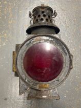 A 1934 German Railway Lantern - Marks of Leonard Kolb Nurnberg. Original brass plate.