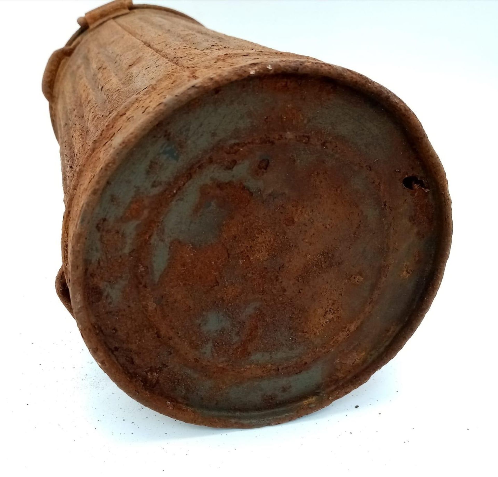 Semi Relic WW2 German Medics Gas Mask Canister. Found in Normandy, France. - Bild 4 aus 4