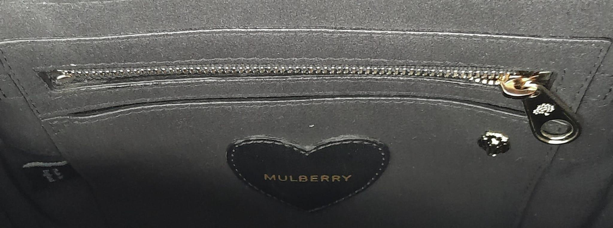 Mulberry Black Quilted Leather Cara Delevingne Convertible Bag. Versatile in design, it comes with - Image 9 of 11