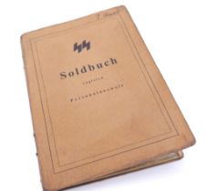 Waffen SS Sold Buch. Lots of nice stamps but alas the photograph has been removed.