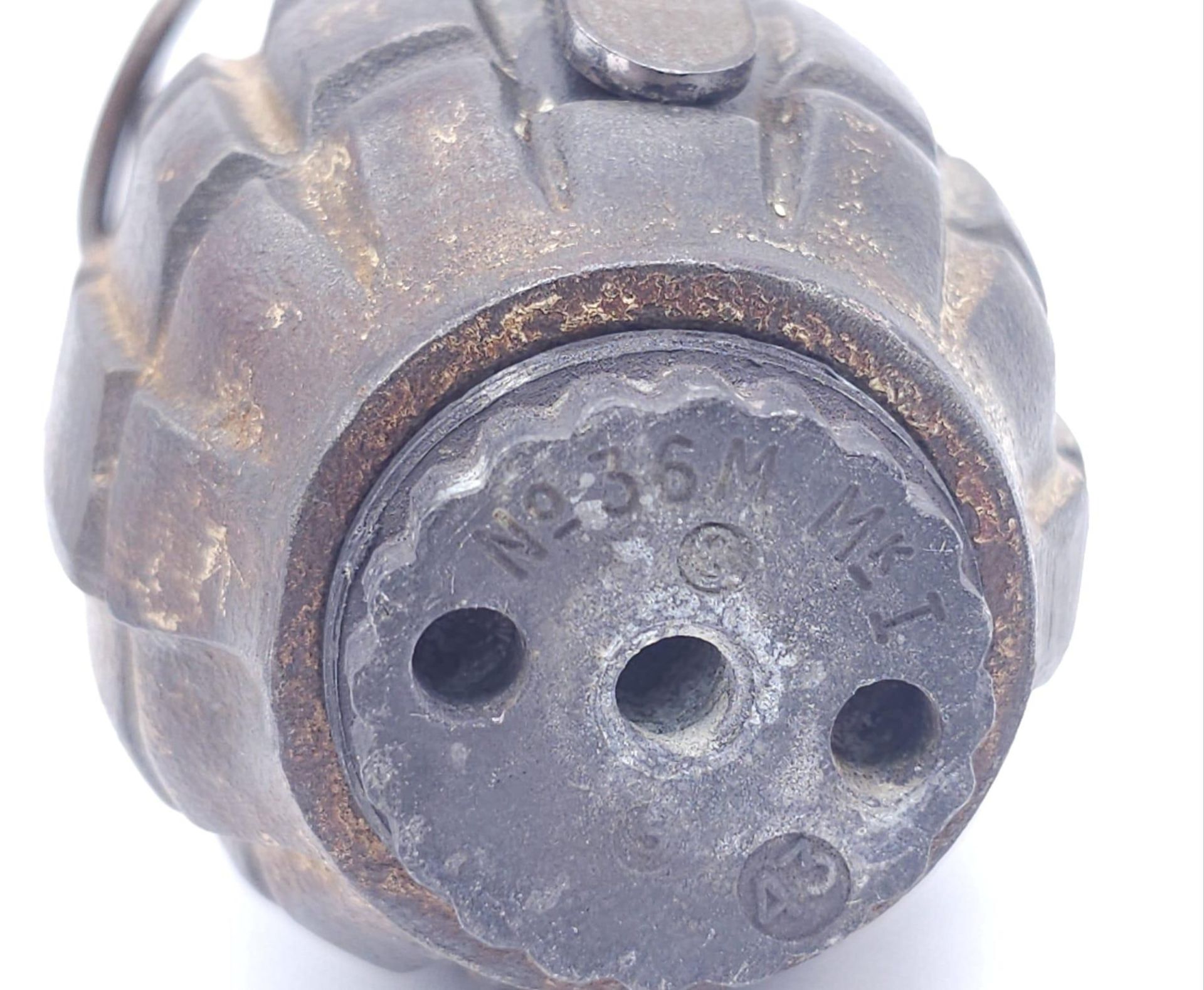 INERT WW2 British No 36 Mills Grenade. Maker: A. Kendrick & Sons West Bromwich. - Bild 7 aus 8