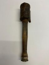 An Inert German WW1 M16 Stick Grenade. It has a porcelain pulley in the base. Marked 51/2 sec AEG on