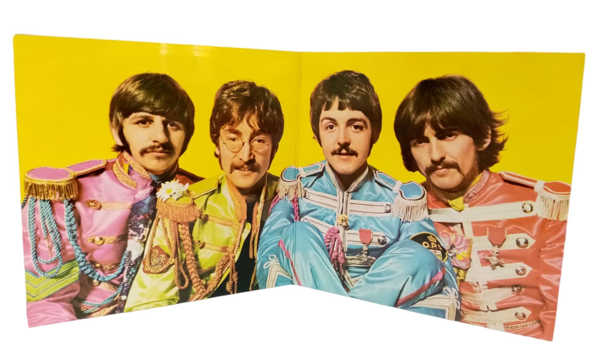 The Beatles Sgt Pepper Vinyl Album with Original Cut-Out Poster. EMI - 1967 issue. - Image 3 of 5