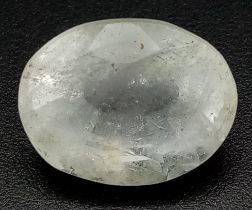 A 9.09ct Natural White Topaz Gemstone. Comes with a WGI test certificate.
