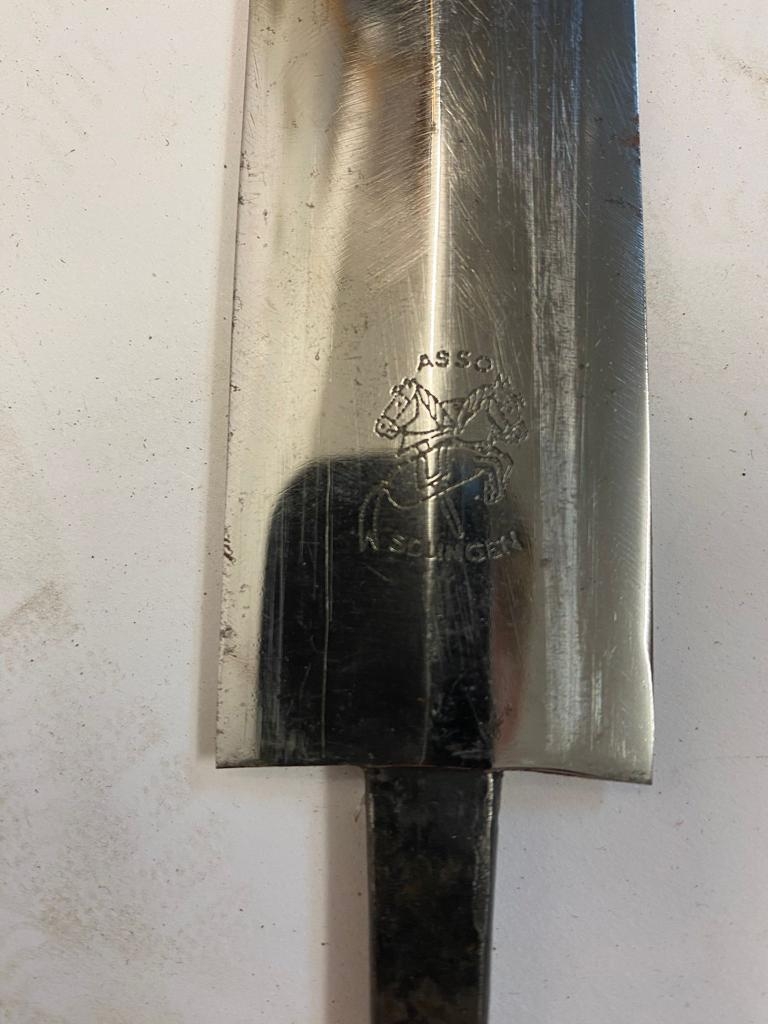 A WW2 German SA/NSKK Dagger Blade - Makers mark of ASCO. Solingen. ML385 - Image 5 of 5