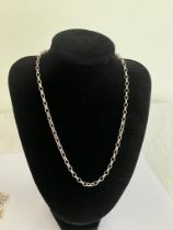 Nice SILVER JEWELLERY LOT to include BELCHER LINK NECKLACE (46cm),together with a T-bar LINK