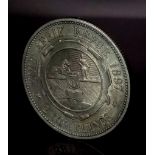 An 1897 South Africa Silver Half Crown - About UNC