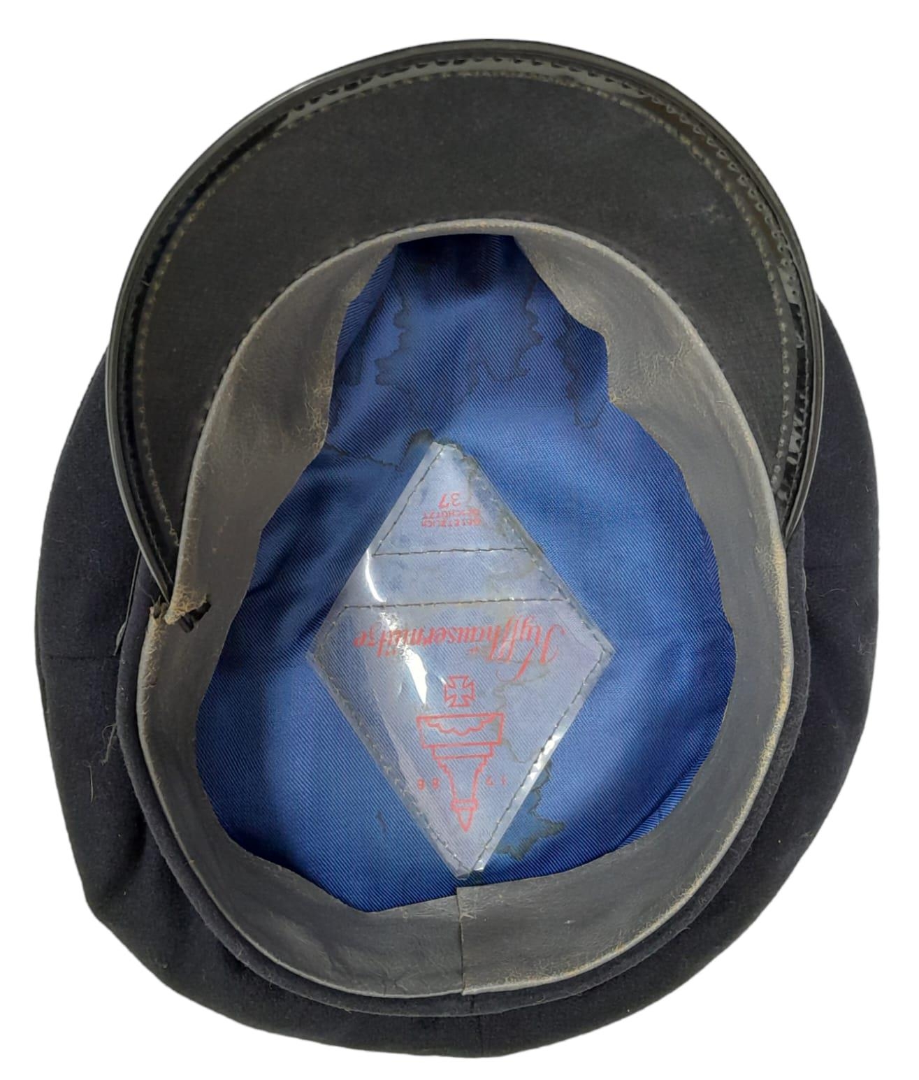 Post War German Veterans Cap with an original WW2 German Veterans Eagle Cap Badge. - Image 5 of 6