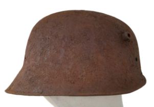 WW1 Ottoman (Turkish) Helmet. Essentially a peak less M16 Stahlhelm Helmet for the Muslim Ottoman’