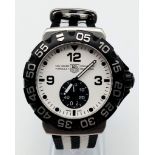 A Tag Heuer Formula 1 - Professional 200M Gents Watch. Custom textile strap. Stainless steel and