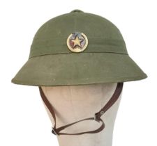 Vietnam War Era N.V.A Fibre Helmet.