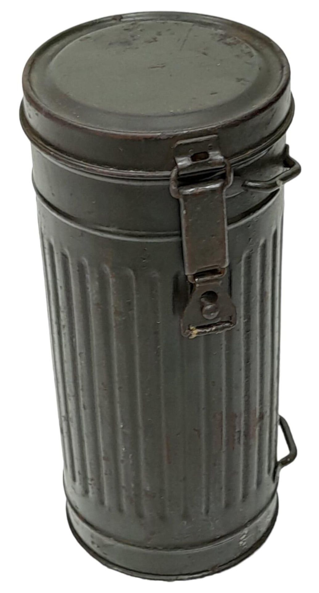 WW2 German Gas Mask Canister named to an SS Panzer Grenadier. - Bild 3 aus 5