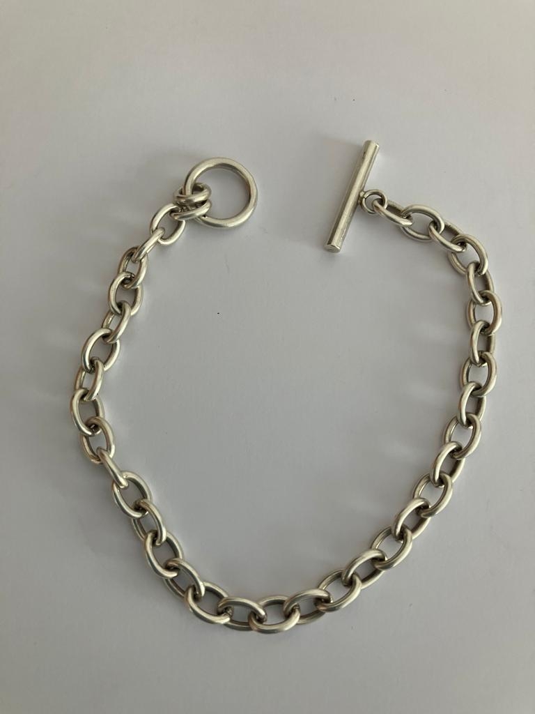 Nice SILVER JEWELLERY LOT to include BELCHER LINK NECKLACE (46cm),together with a T-bar LINK - Image 2 of 3