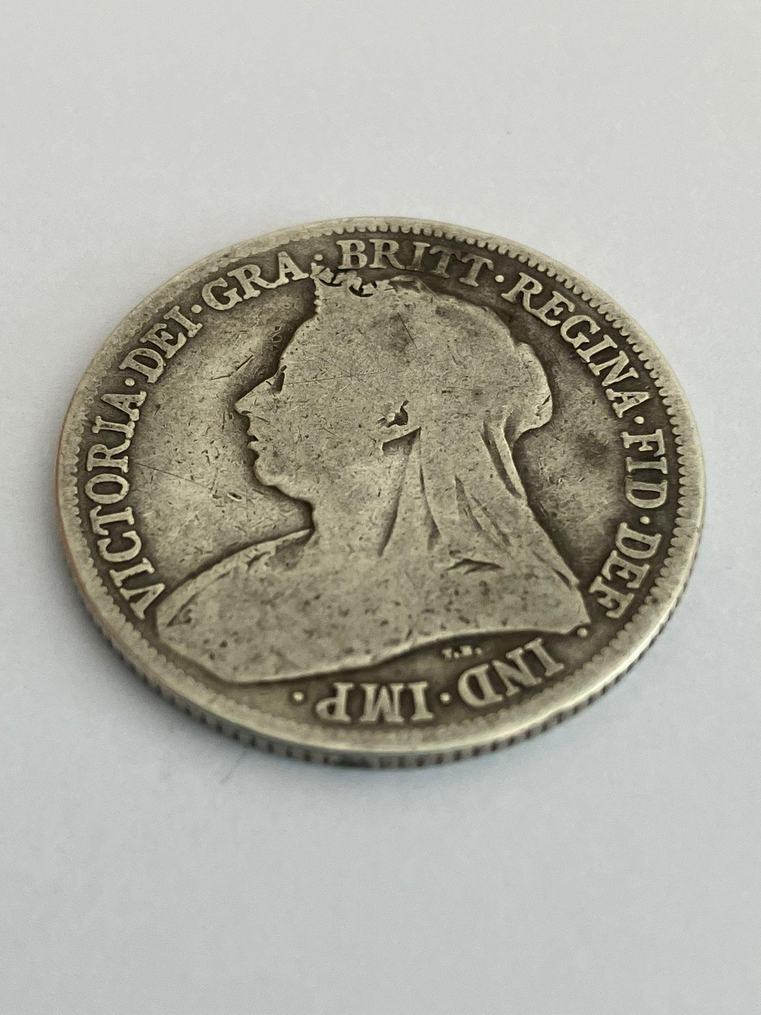 Queen Victoria SILVER SHILLING 1899 In fine/very fine condition. - Image 2 of 2