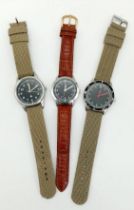 A Parcel of Three Military Homage Watches. 1) 1960’s Portuguese Colonial Watch 2) 1950’s British RAF