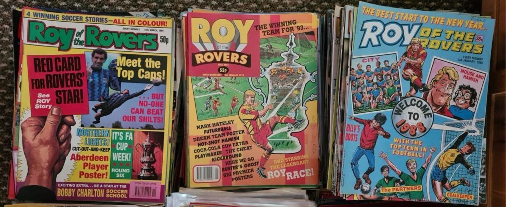 A Supreme Roy of the Rovers Comic Book Collection! Every edition from 1976 - 1995. There are 860 - Bild 3 aus 10