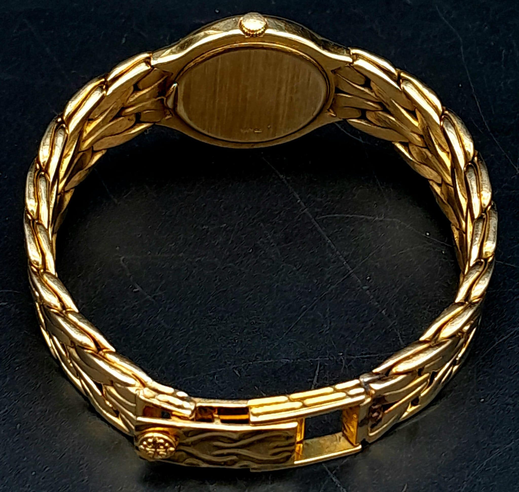 A Glorious 18K Yellow Gold Patek Philippe 'La Flamme' Ladies Watch. 18k gold bracelet and case - - Image 6 of 10