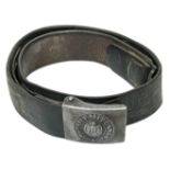 1941 Dated German Heer (Army) Belt & Buckle complete with leather tab. Veteran bring back from