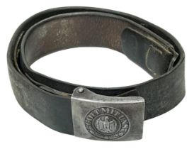 1941 Dated German Heer (Army) Belt & Buckle complete with leather tab. Veteran bring back from