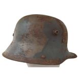 WW1 Imperial German M17 Camouflage Helmet with Liner.