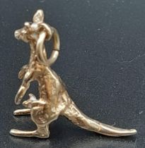 9kt Yellow Gold Kangaroo Charm WEIGHT: 4g LENGHT: 2cm