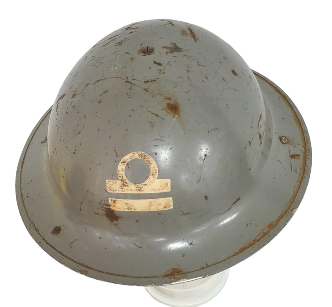 WW2 Canadian Navy Helmet. Maker: Aluminium Goods Co, Toronto. Dated 1941 - Image 3 of 5