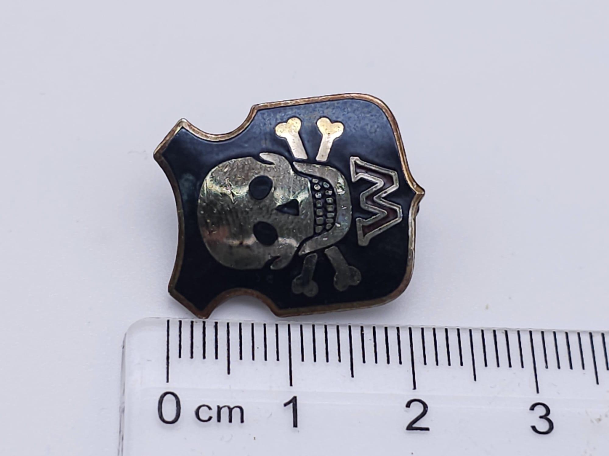 WW2 German Wehrolf “Werewolf” Enamel Badge. A Nazi unit trained to operate behind enemy lines as - Image 5 of 5