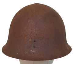 43. WW2 Japanese Helmet. Found on the Solomon Islands.