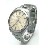 A Vintage Rolex Oyster Perpetual Air-King Precision Watch. Stainless steel strap and case - 34mm.
