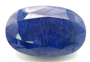 A Gargantuan 6265ct Earth-Mined African Blue Sapphire Gemstone. Oval Shape. GLI Certified. This