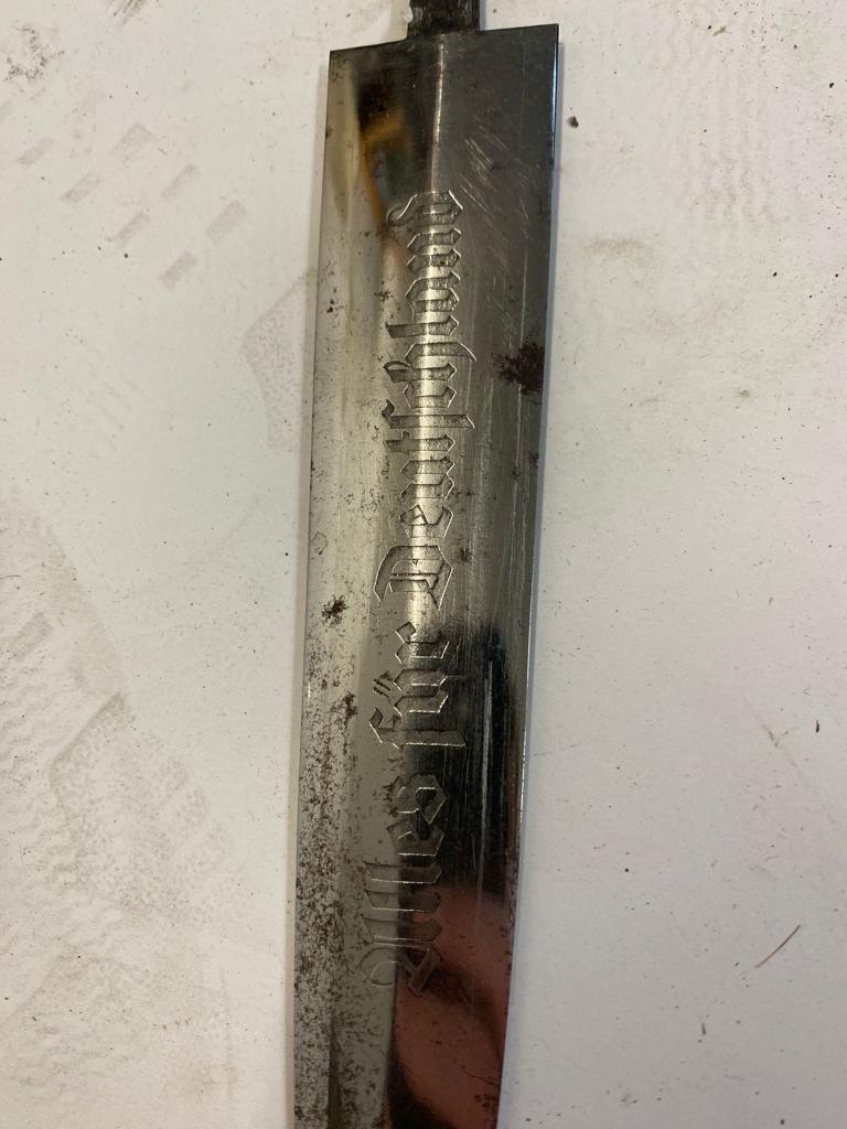 A WW2 German SA/NSKK Dagger Blade - Makers mark of ASCO. Solingen. ML385 - Image 2 of 5
