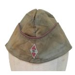 WW2 German Hitler Youth Side Cap. Found in an Attic near Breman. It looks like it became damp at