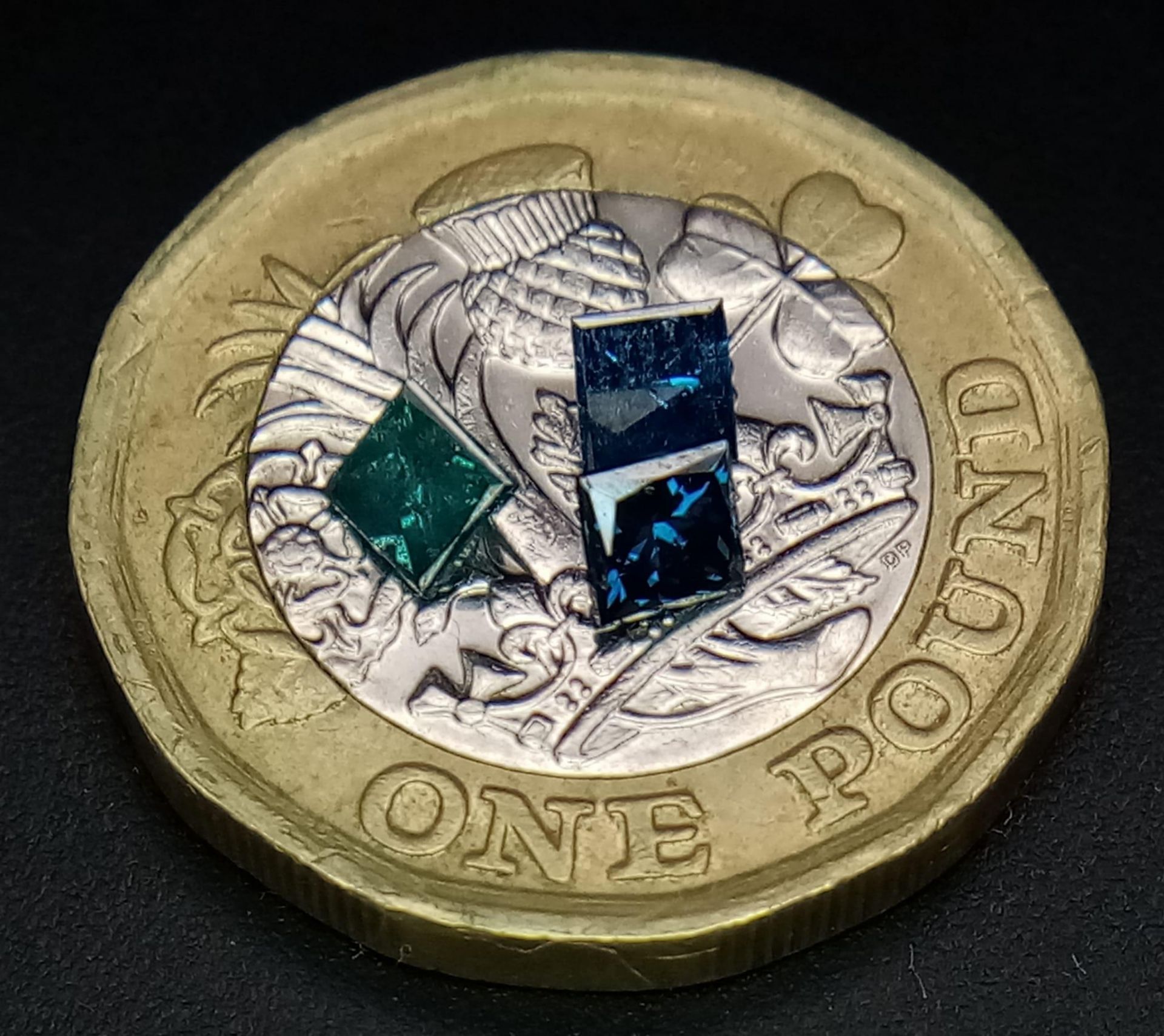 A Small Parcel of 0.78ctw Fancy Blue Diamonds - Three diamonds in total. - Bild 3 aus 3