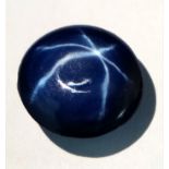 A very collectable, blue STAR SAPPHIRE of oval cabochon shape with a respectable weight of 8.7