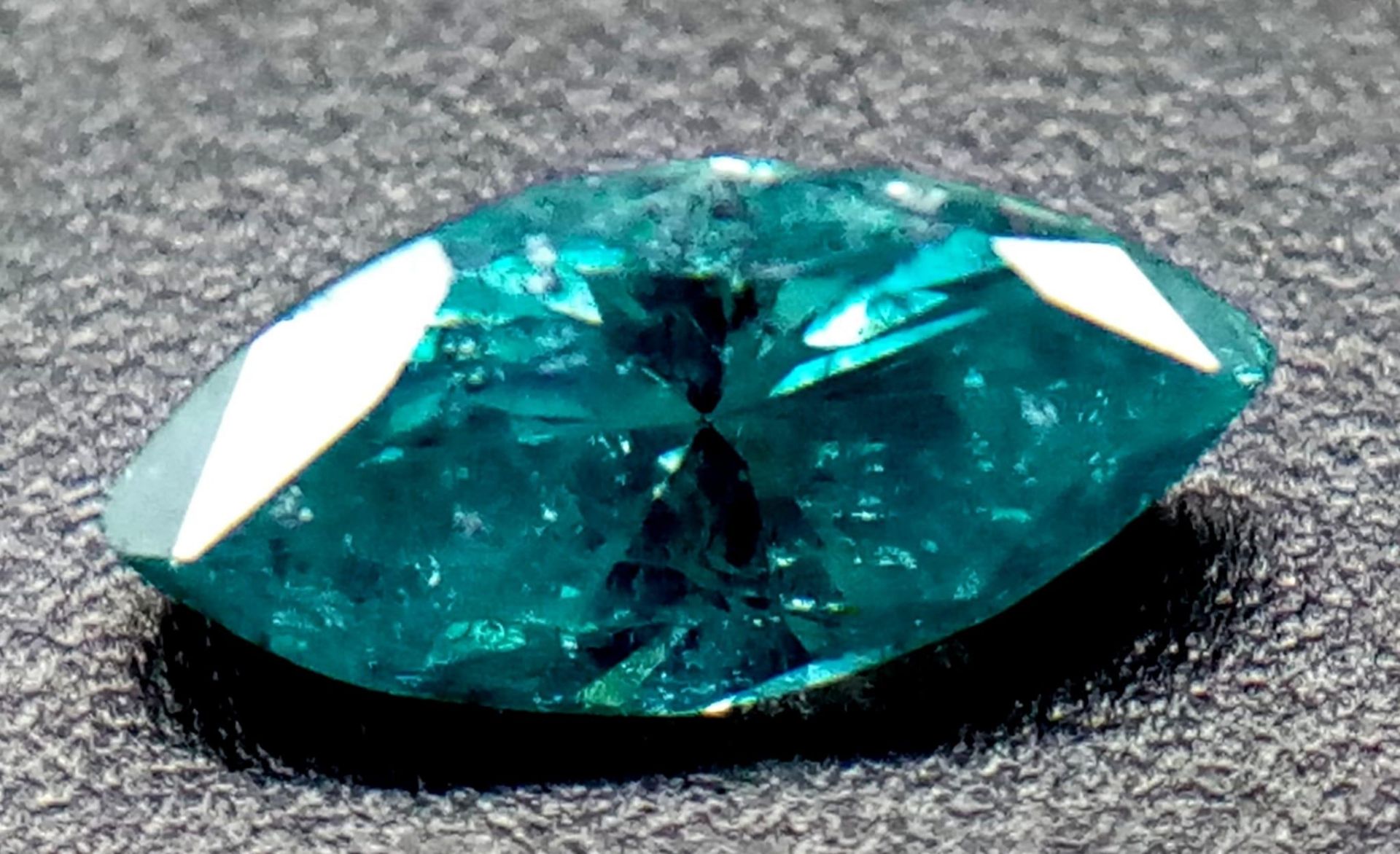 0.50ct Marquise Cut Fancy Blue Diamond.