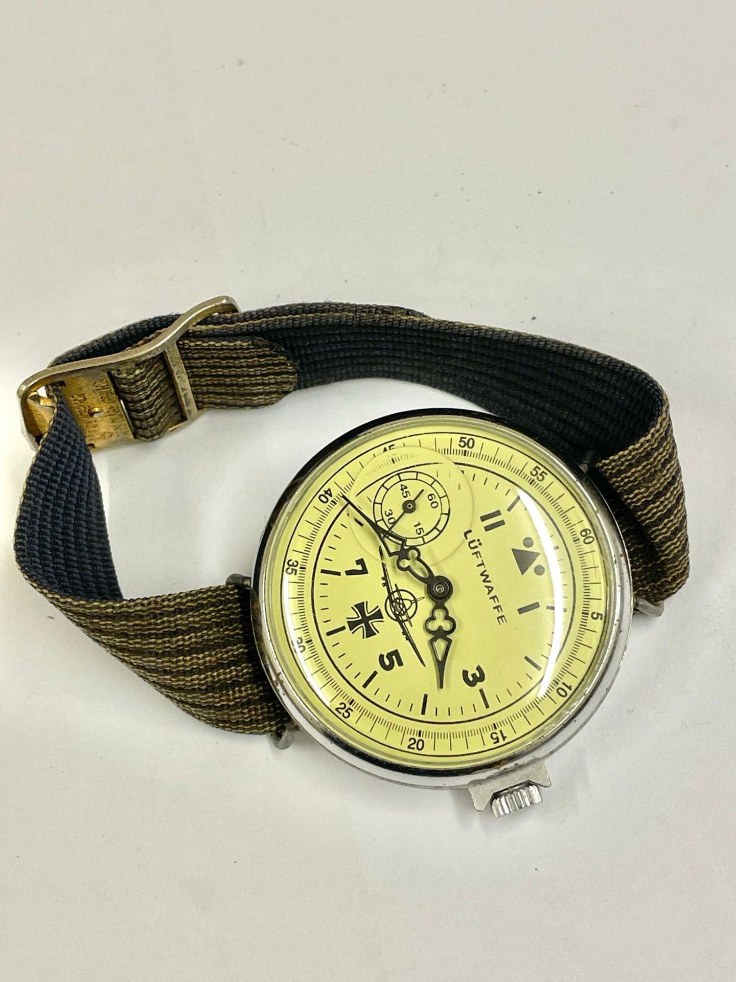 Vintage gents Luftwaffe style watch , customised dial Working - Image 2 of 9