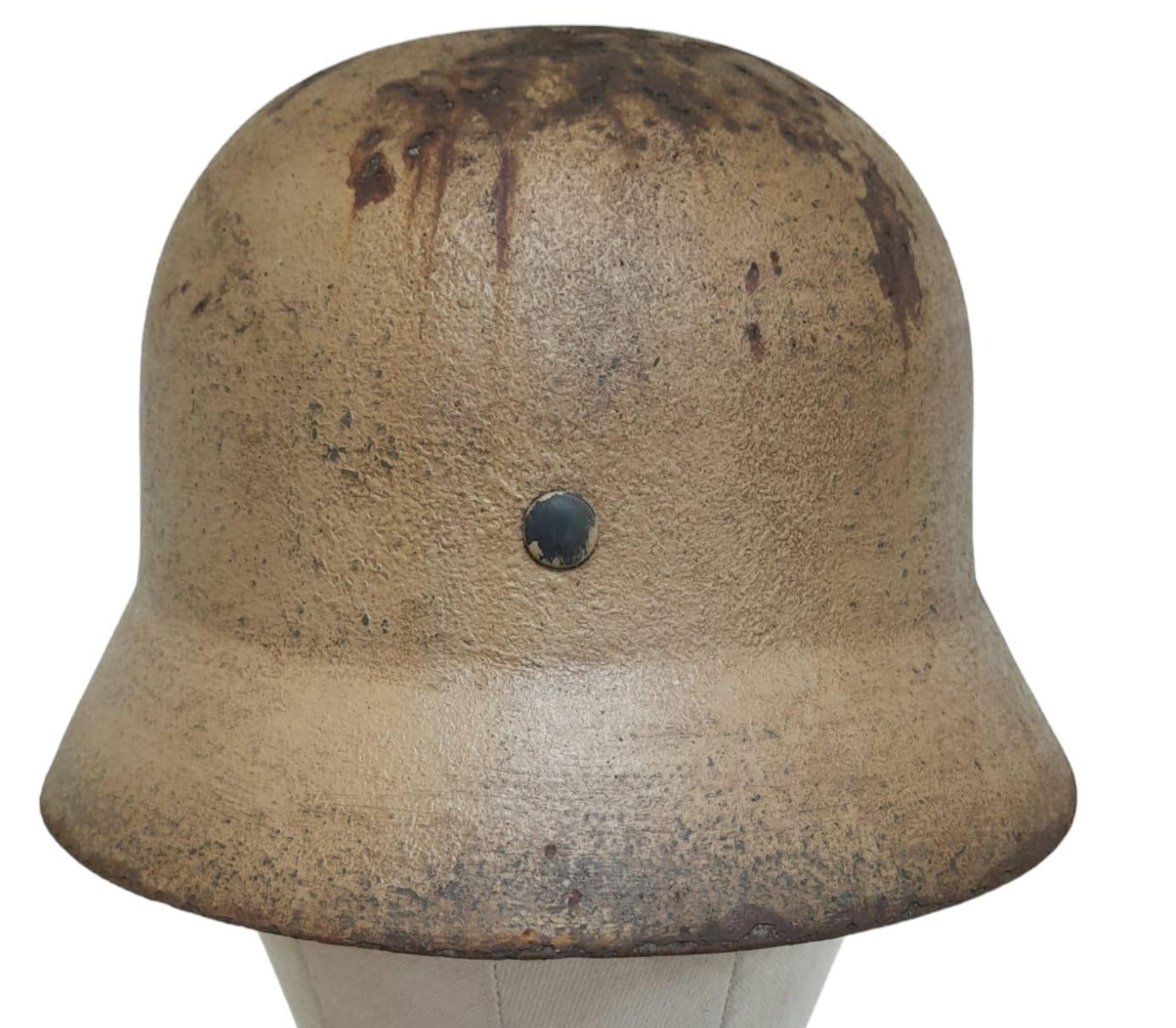 WW2 German M35 Africa Corps Helmet with liner. - Bild 5 aus 9