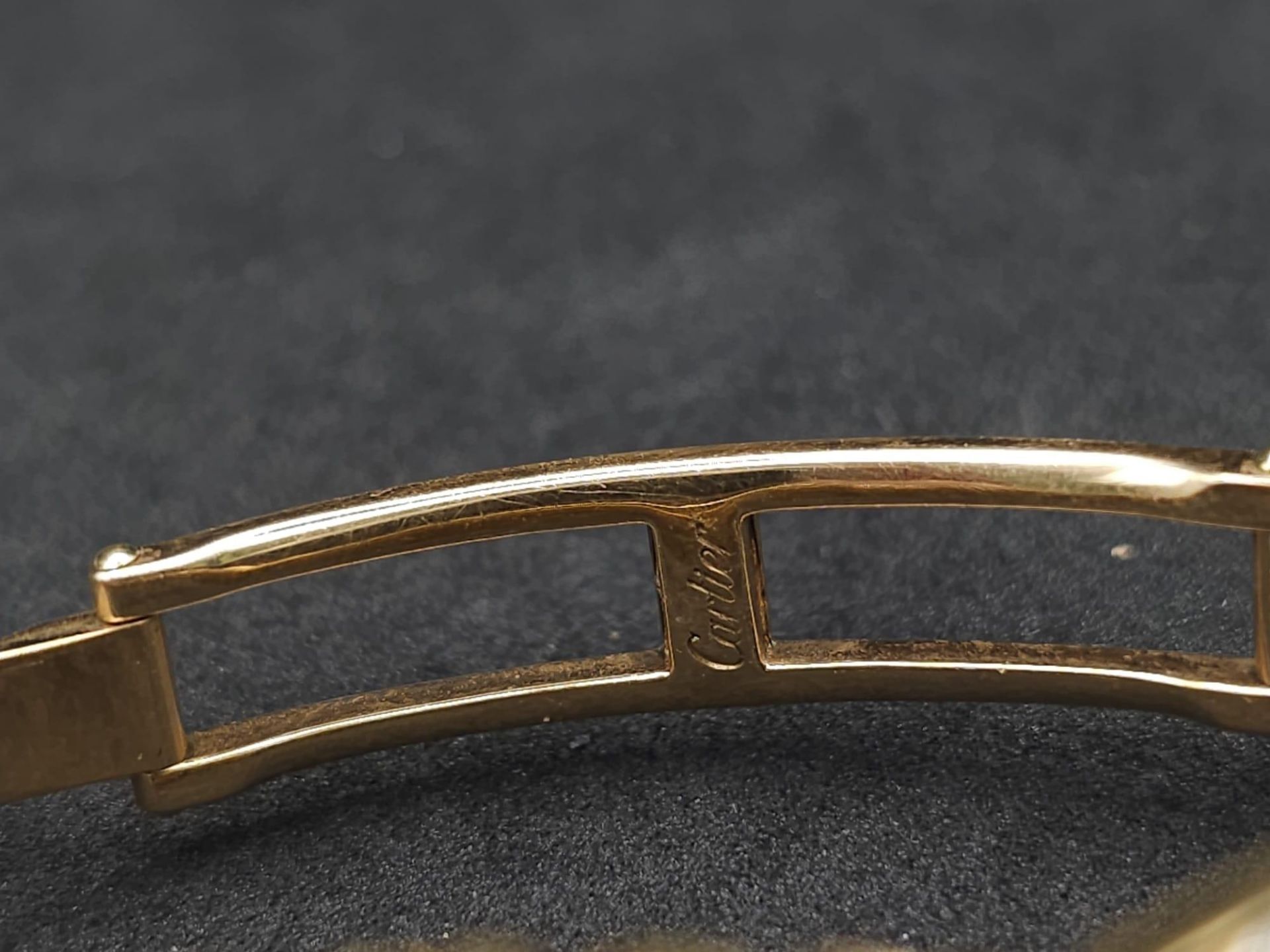A Cartier Paris 18k Gold and Diamond Ladies Watch. 18k gold and diamond encrusted bracelet and - Bild 20 aus 29