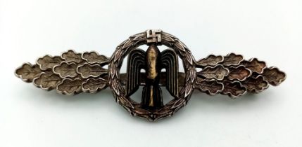 WW2 German Luftwaffe Bomber Pilots Silver Grade Combat Clasp.