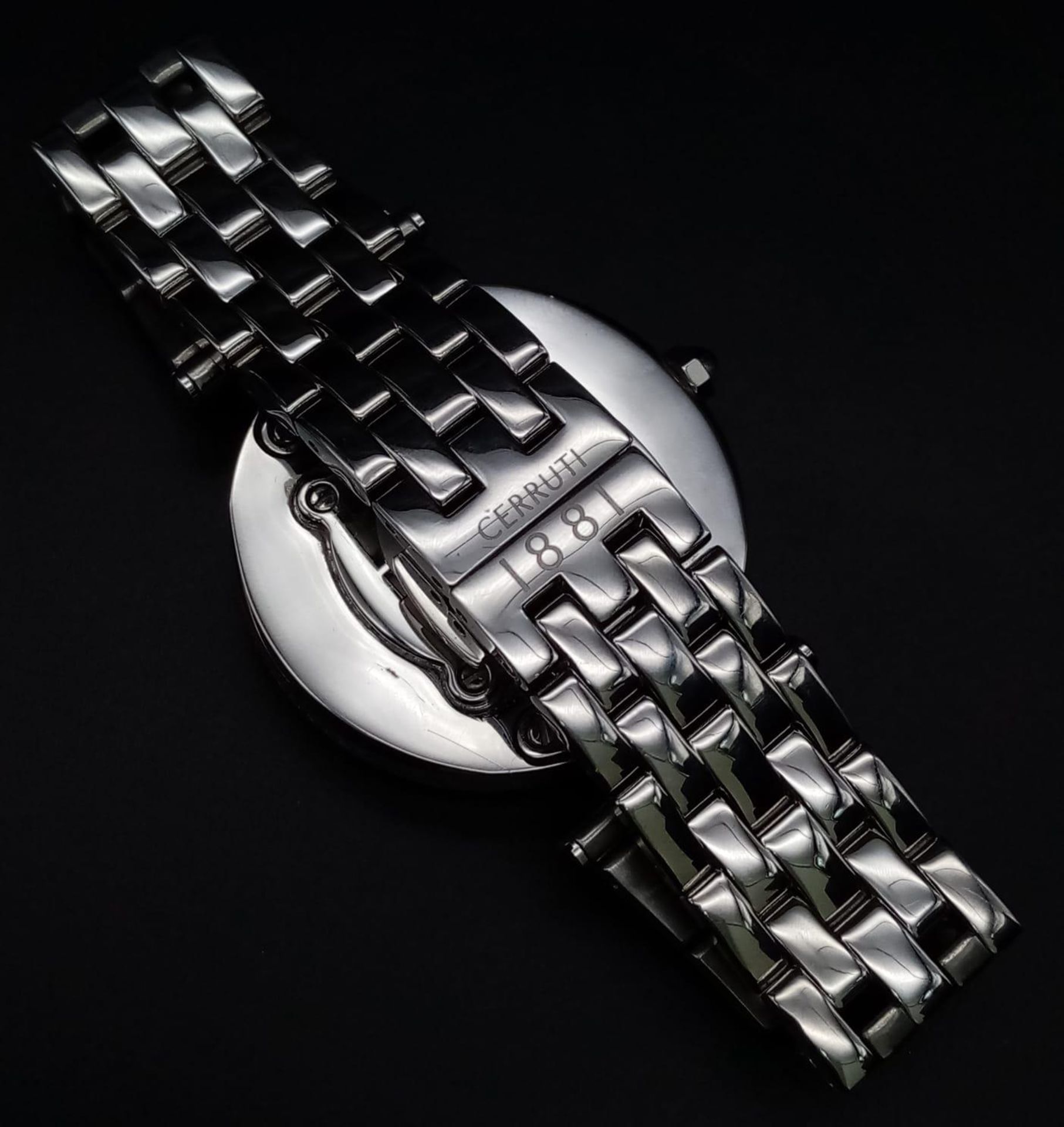 A fabulous, Italian designed, CERRUTI 1881 watch with floating “Happy diamonds” (synthetic). Case - Bild 13 aus 27