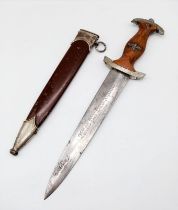 Early 3rd Reich S.A Dagger. Rare Maker Gust Häker. Found in a Berlin Attic.