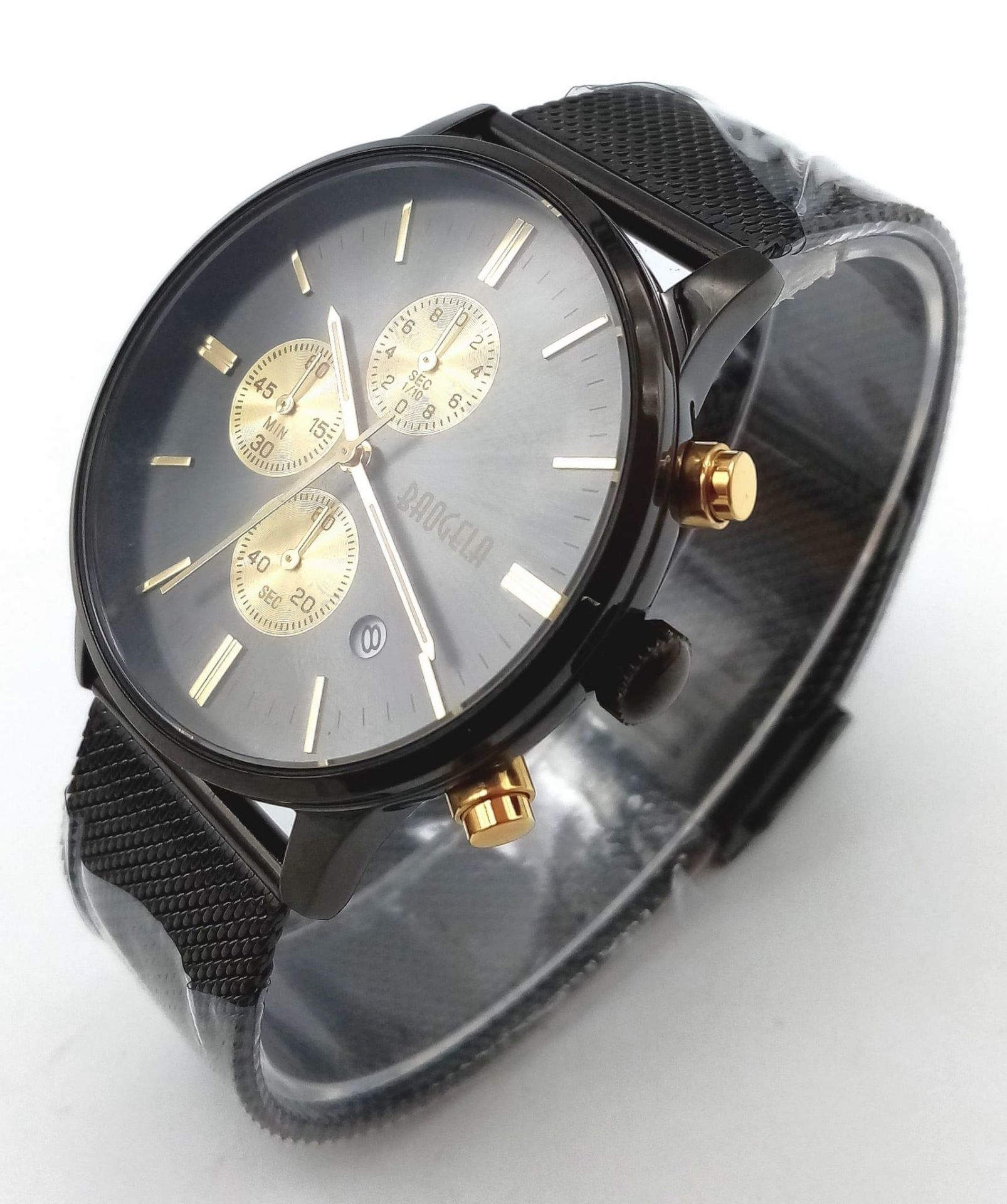 Unworn, Men’s Chronograph Sports Date Watch by Baogela. 45mm including Crown. Comes with Box and - Image 2 of 17