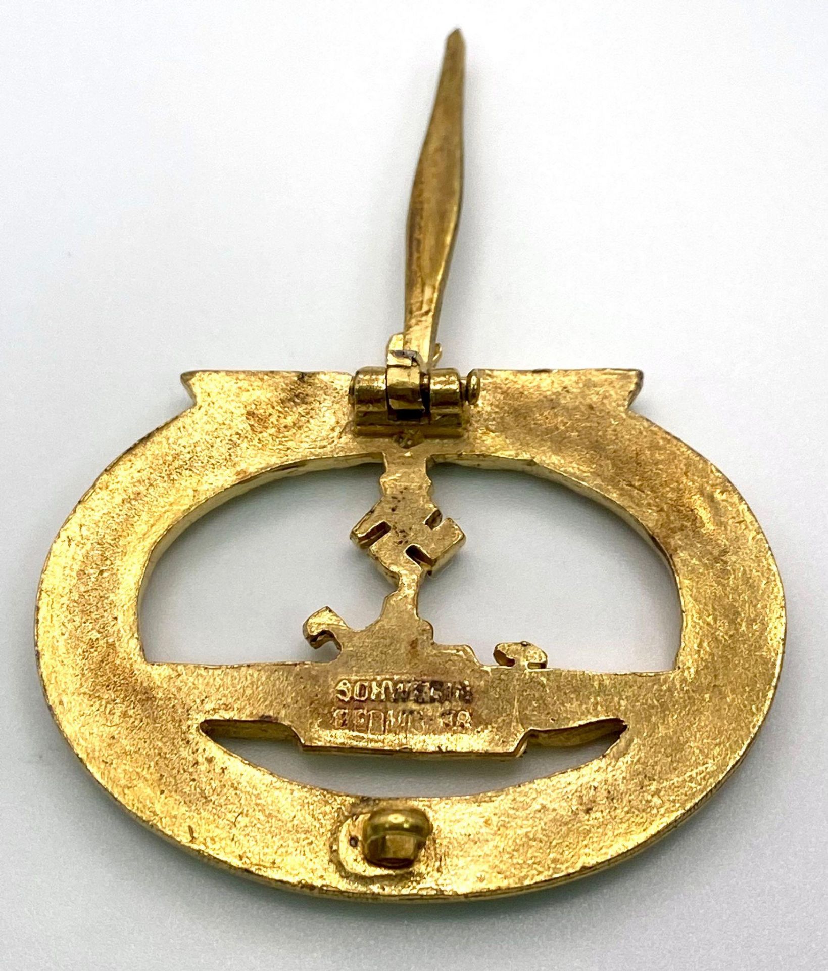 3rd Reich Kriegsmarine U-Boat Crew Badge. - Image 3 of 7