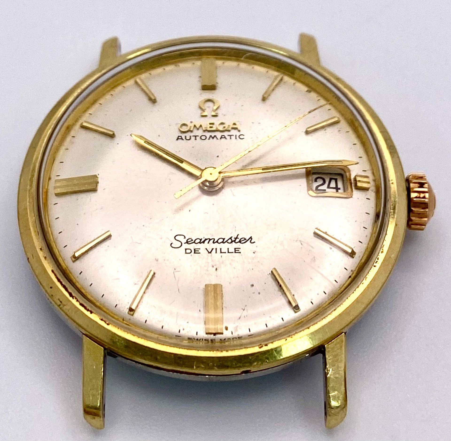 A vintage Omega Seamaster Automatic Watch Case. Case measures 33mm, water resistant and date. In - Bild 2 aus 7