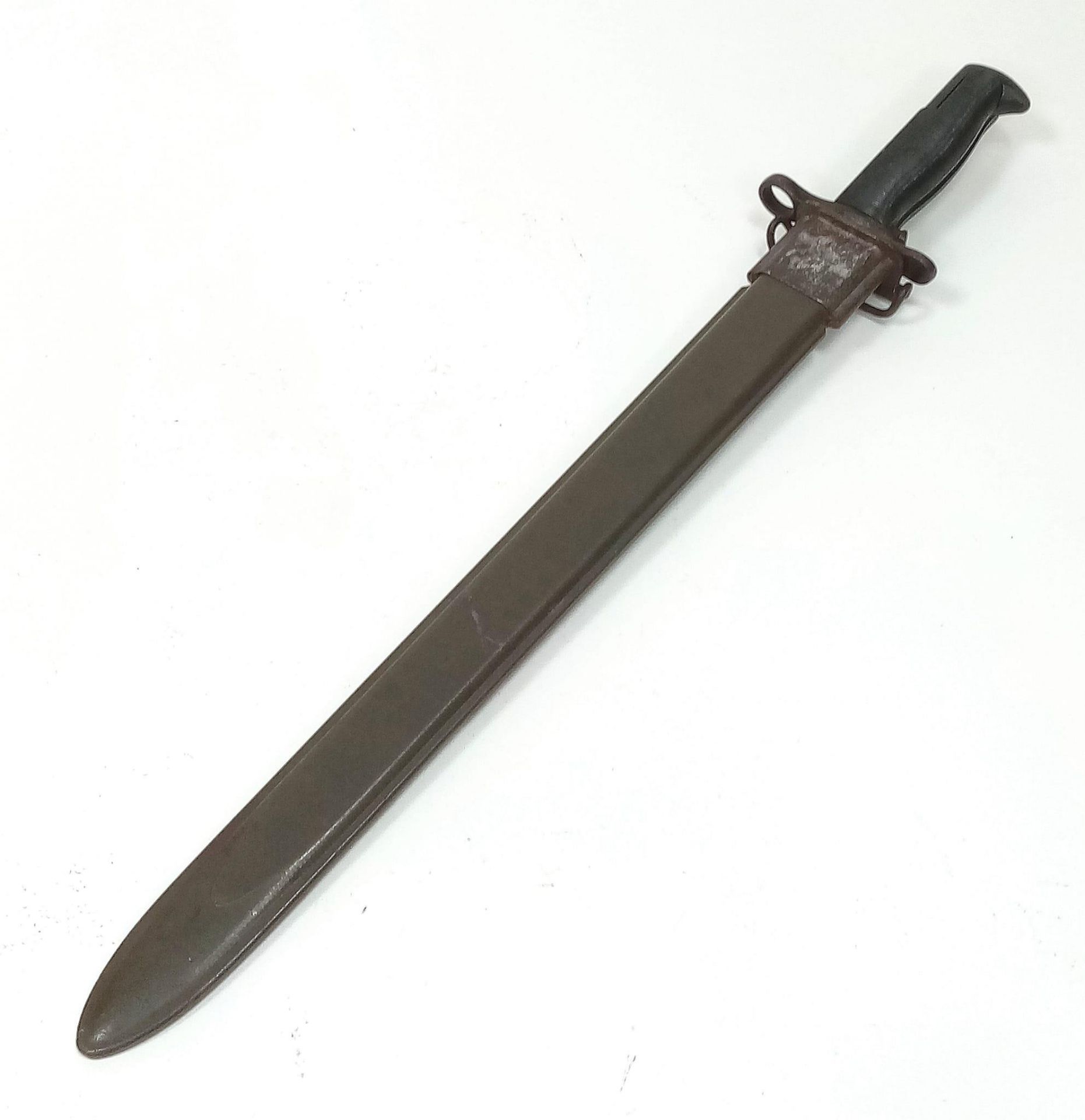 US Springfield Rock Island Arsenal M1905 16” Bayonet Dated 1906 re-issued in 1942 for the Garand - Image 10 of 15