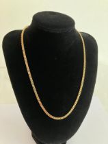 Classic 9 carat Italian GOLD CHAIN NECKLACE. 14.34 grams. 46 cm. Full UK hallmark.