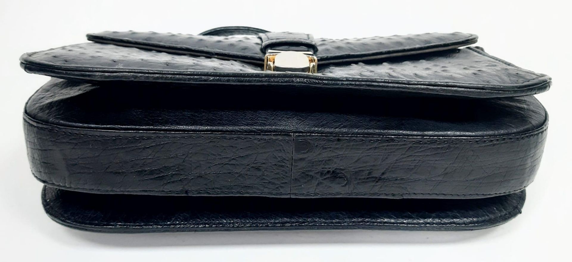 Vintage Corbeau Ostrich Leather Handbag. Circa 1970s, this wonderful handbag oozes elegance. - Image 8 of 13